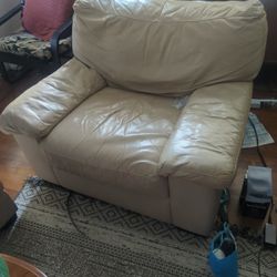 Large Armchair and Matching Ottoman (Priced For Quick Sale)