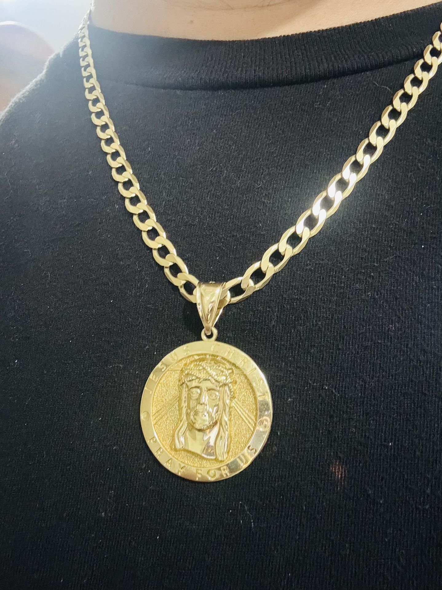 Cadena 10k Italiana De Fábrica. 22g