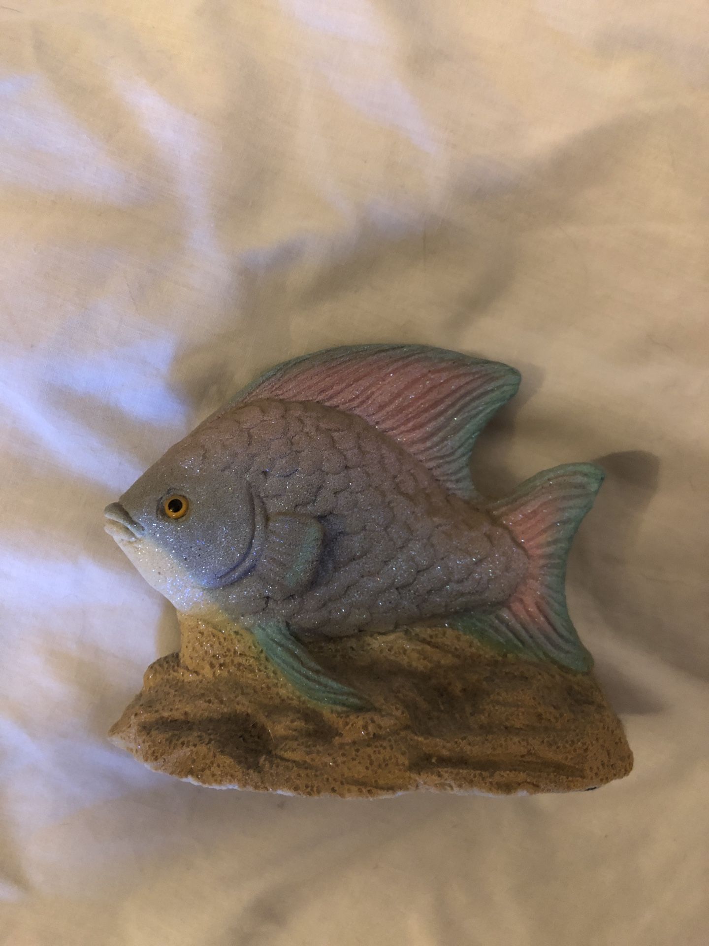Sand Art ceramic Fish Figurine.