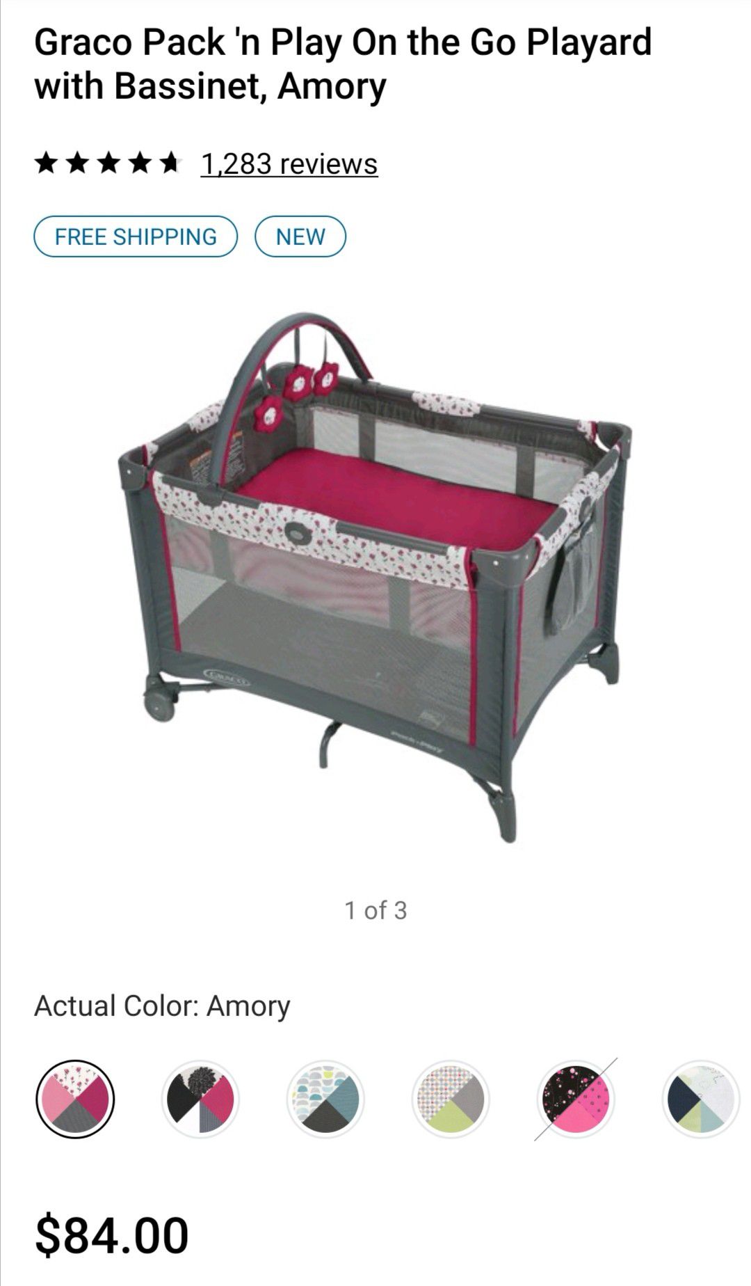 Graco pack n play used for 2 months