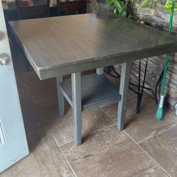Gray kitchen table, no chairs
