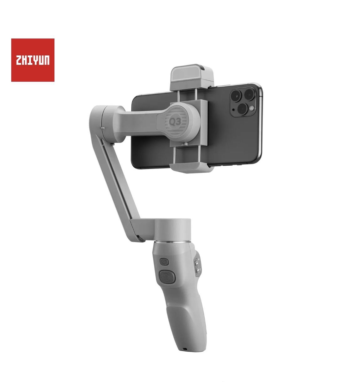 Zhiyun Smooth Q3, 3-Axis Gimbal Stabilizer for Smartphone with Fill Light+Tripod