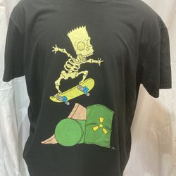 New THE SIMPSONS BART GRAPHIC T-SHIRT, Size: XXLarge