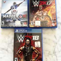 PS4 Video Games Madden 16 W2K17  W2K18