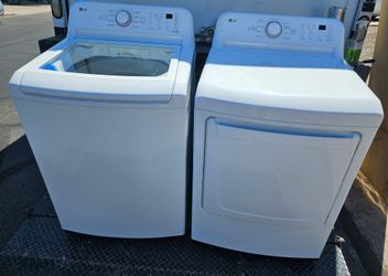 LG washer and dryer electric set