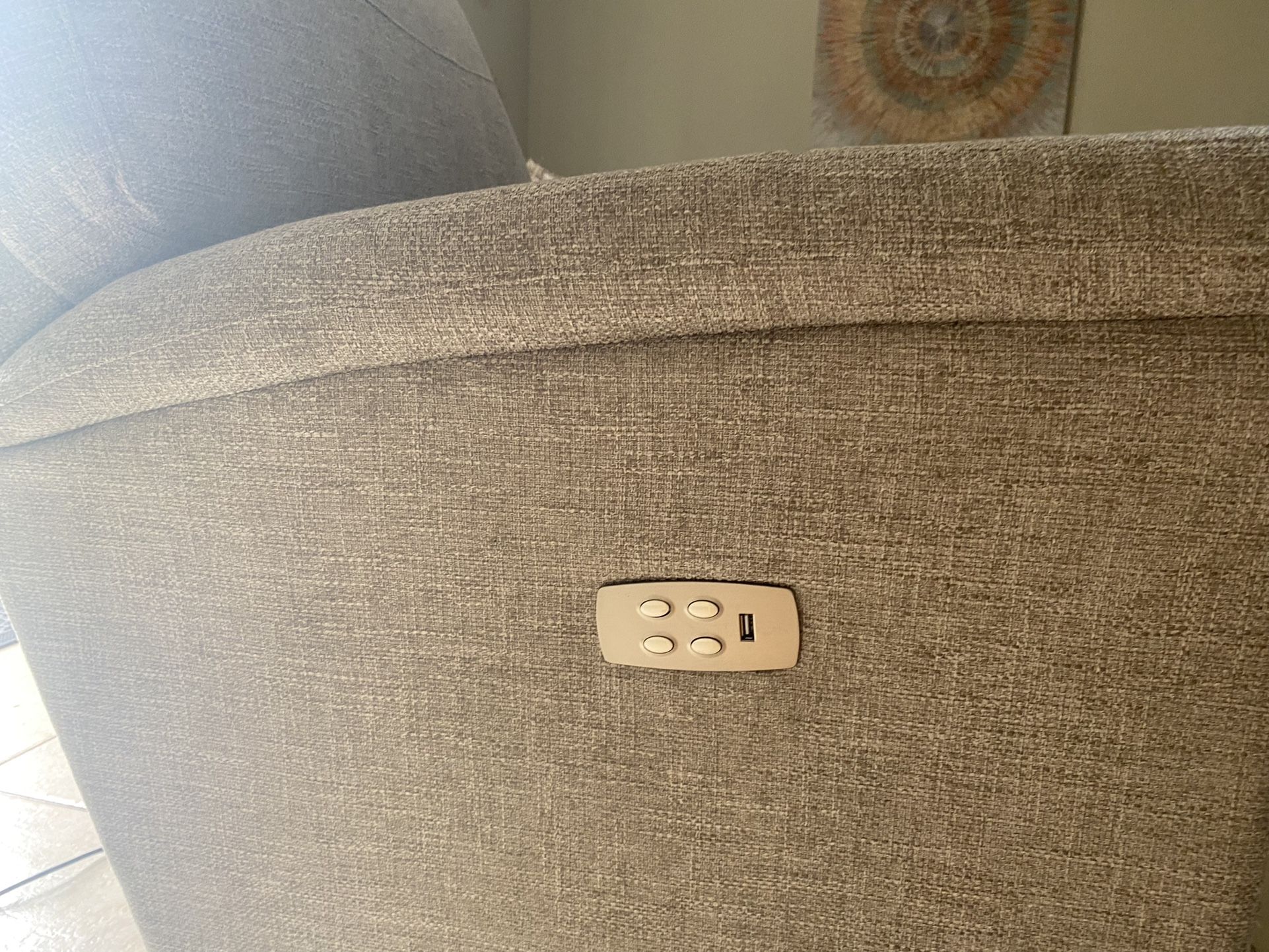 Lazy Boy Recliner Grey Stitched Linen for Sale in Boca Raton, FL OfferUp