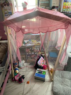 Wood tent house