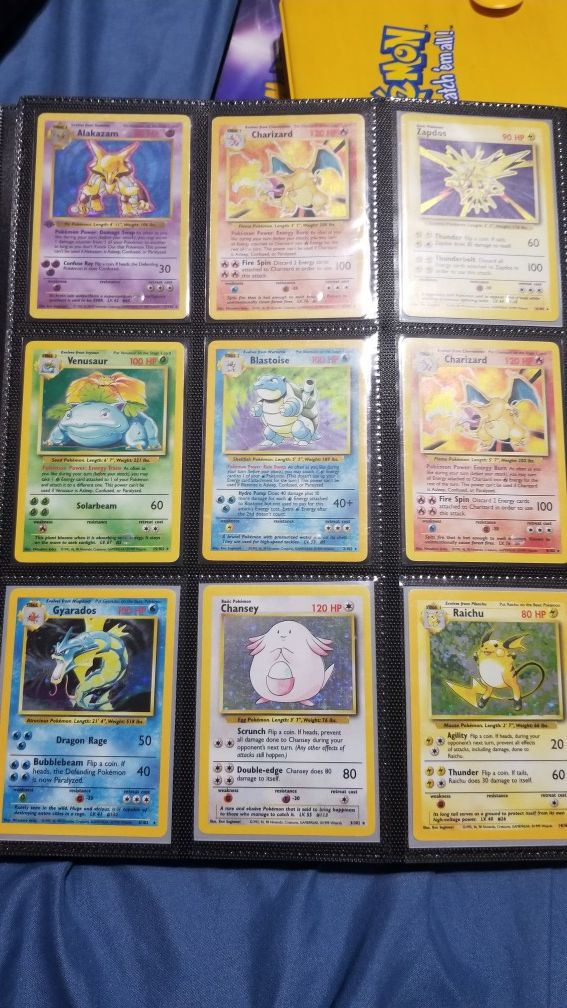 Vintage Pokemon Cards - Charizard, Blastoise, Venusaur and More