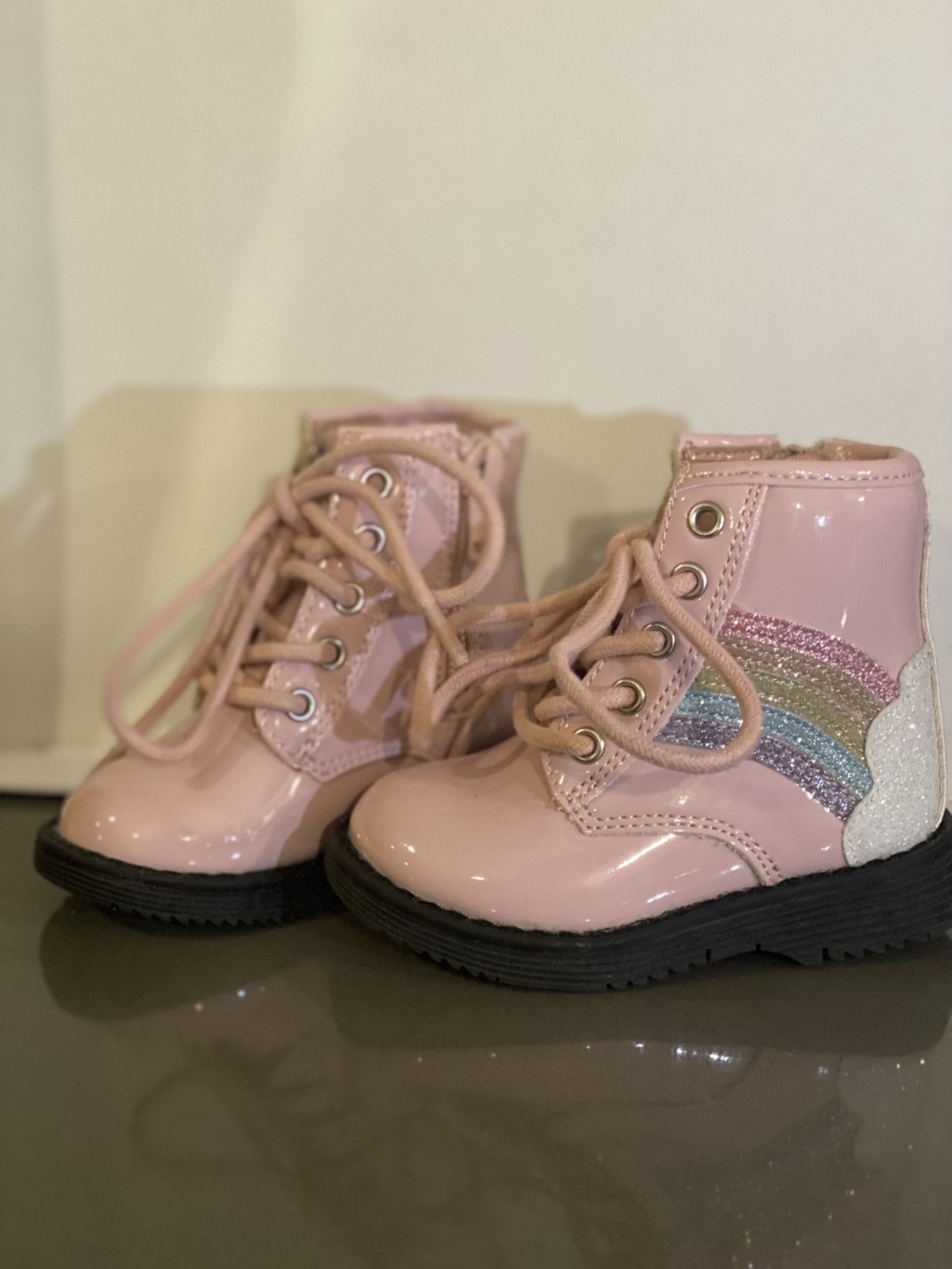 Adorable rainbow toddler boots  