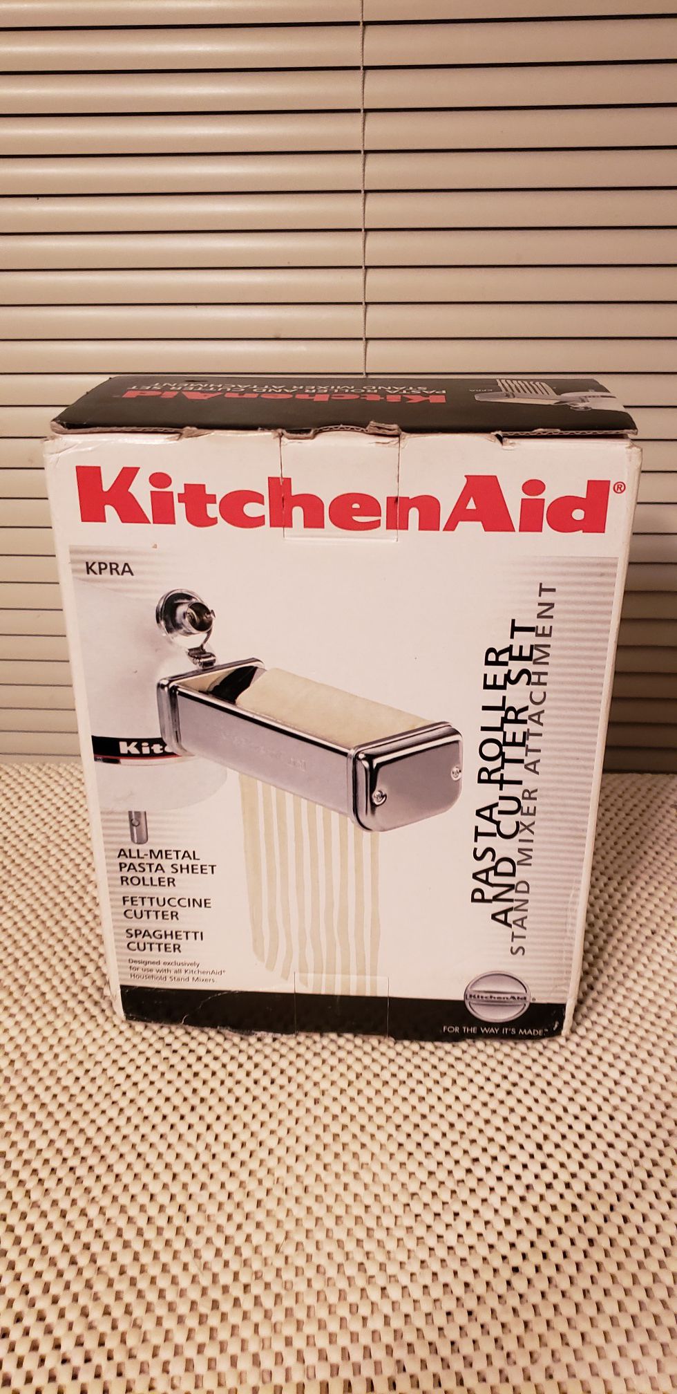 Kitchen aid pasta roller and cutter set