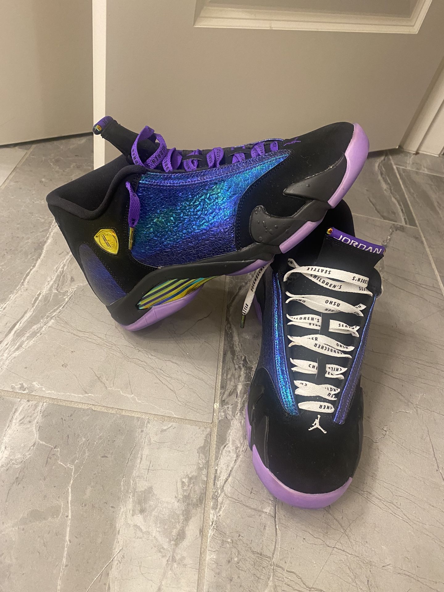 Purple Jordan Doernbecher 14 Jordan 14 Doernbecher