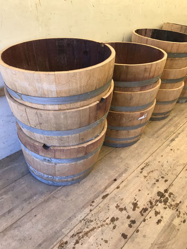Half Wine Barrels (Planters) for Sale in Rialto, CA - OfferUp