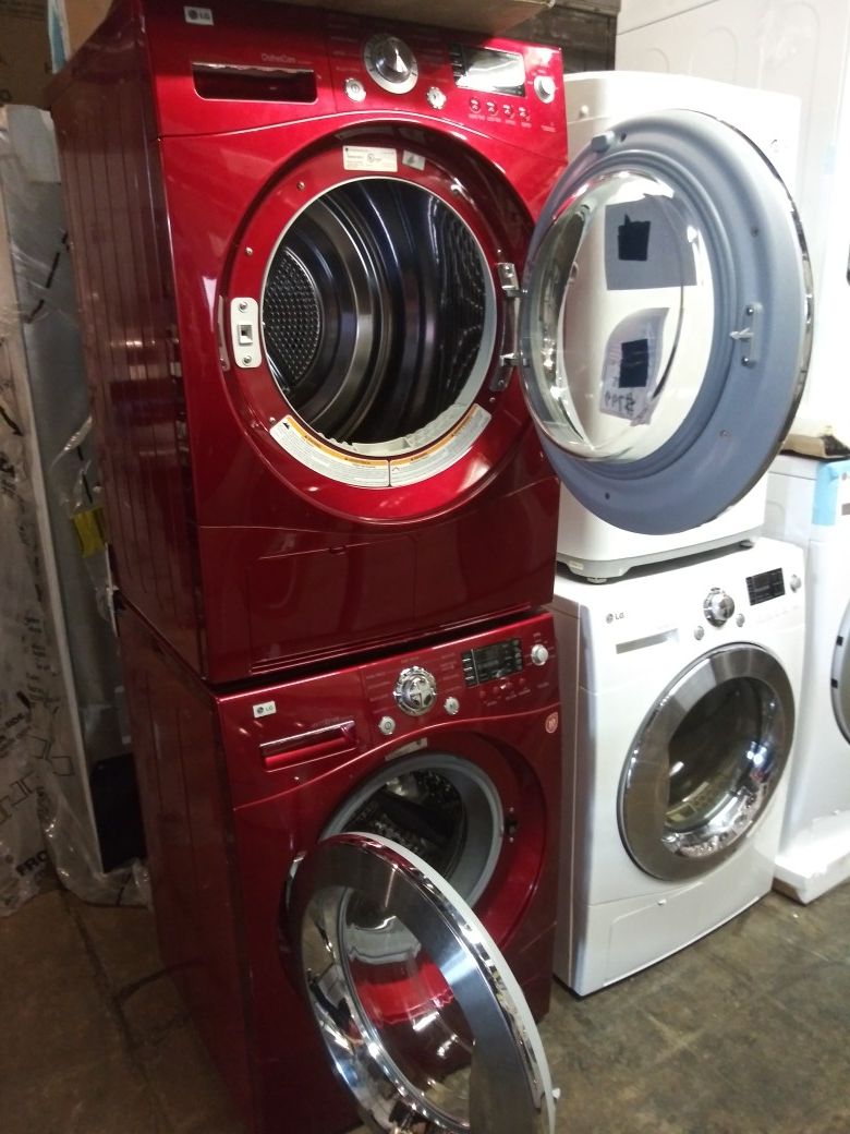 LG 24 in front load washer and dryer set working perfectly