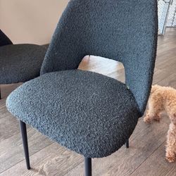 Modern Black Chair X2