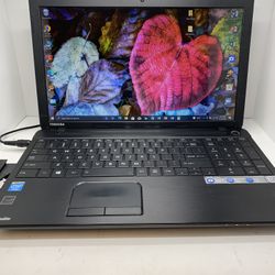 ..TOSHIBA SATELLITE…INTEL CELERON…..C55A....$ 225.00. 500 GB…..HHD...8.0 RAM . READY FOR CLASSES ON LINE OR WORK FROM HOME