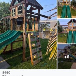 Playground With Swing Set