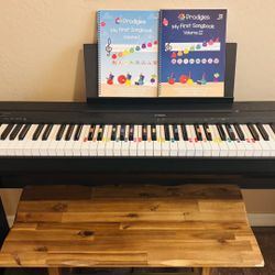 Yamaha P71 88 Key Weighted Keyboard With Stand And Bench 