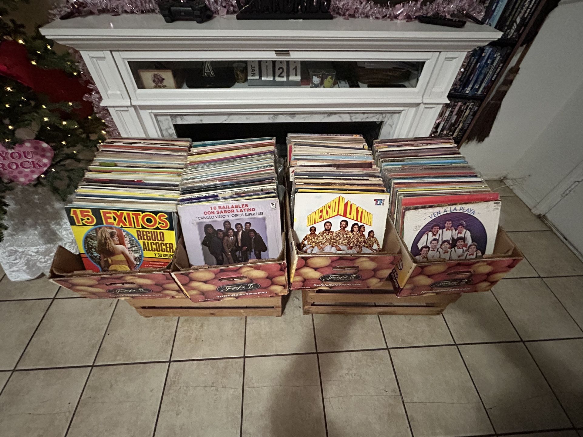 Vintage Mexican Spanish Vinyl Records Ranchera TexMex Corridos Bandas Cumbias Merengue Tropical