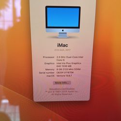 2017 IMac 21.5