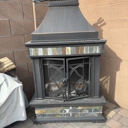 Wood Burning Outdoor Fireplace 