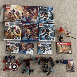 LEGO Marvel Avengers Mechs 3-in-1 Pack + Ninjago + Train - 100% Complete