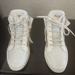 Mens Giuseppe Ginotti Authentic High Top White Shoes Size US 10 UK 44
