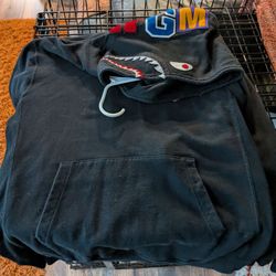 Bape pullover shark hoodie XL **Authentic**