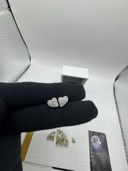 S925 silver Moissanite earrings VVS1 certified