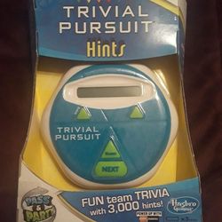 NEW Trivial Pursuit Hints electronis Hasbro game $5 FIRM