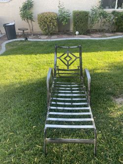 Chaise Chairs-rustic Aluminum Look