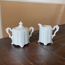 Vintage sugar and creamer