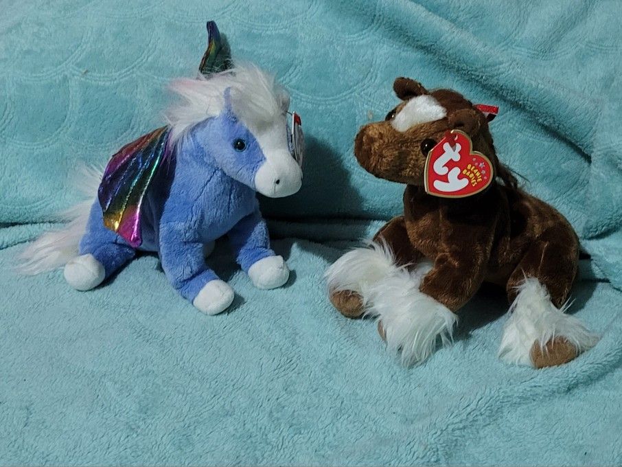 TY Beanie Babies Pegasus & Hoofer