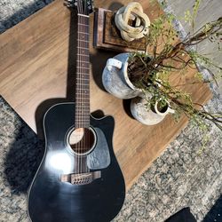 Takamine G Series GD30CE-12 Dreadnought 12-String Acoustic-Electric Guitar Black