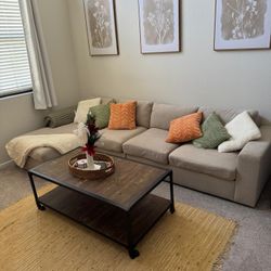 Beige Sectional Couch For Sale 