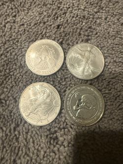 4 1oz .999 Oz Rounds 