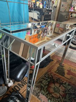 Mirrored Desk Or Hallway Table 
