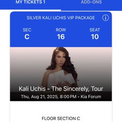 Kali Uchis Concert Ticket