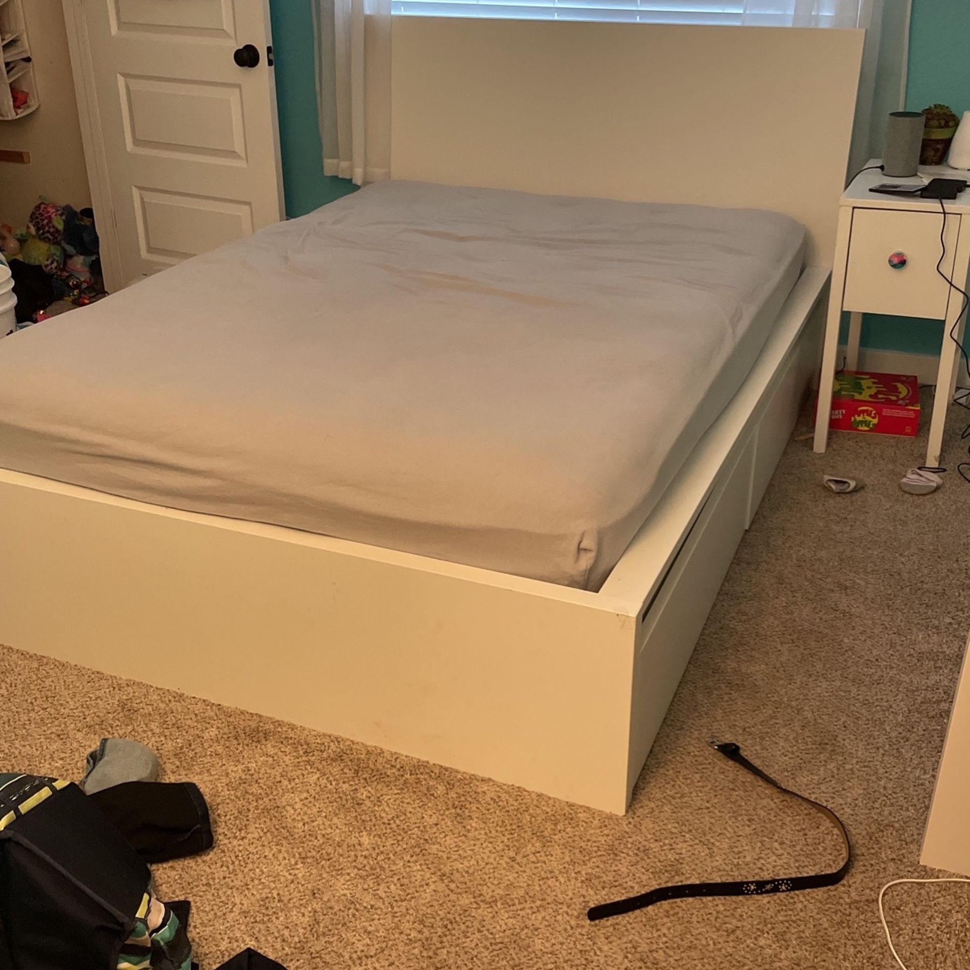 Ikea Full Bed Frame With 2 Drawers 