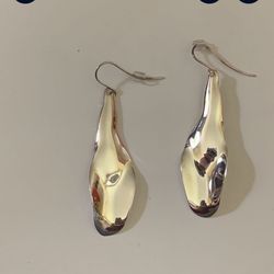 Robert Lee Morris RLM abstract with sterling silver drop earrings