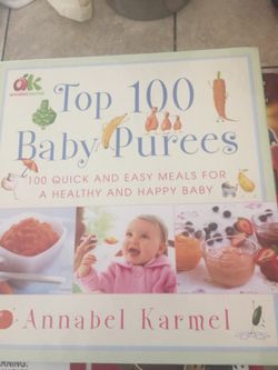 Top 100 baby purees hard cover book