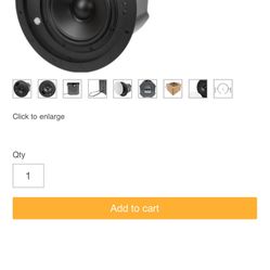 Set Of 4 In Ceiling Speakers With Built In Subwoofers 