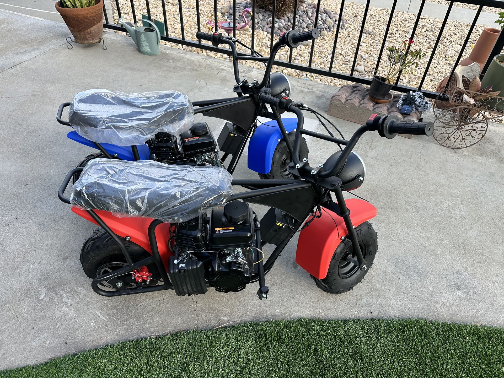 XtremepowerUS Pro-Series 99cc 3.5HP Gas Powered Off Road Trail Bike, Dirt Bike Mini Bike for Adults & Kids 16+, Red/Black$350each