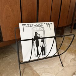 Mcm black collapsible magazine/vinyl storage