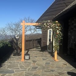 Wedding Arbor and Table Centerpieces