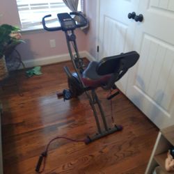 Exercise Bike Computerized Monotor With Resitin Straps