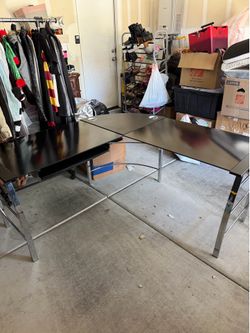 modular L-shaped corner computer desk