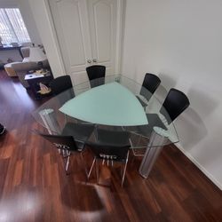 Modern Glass Dining Table