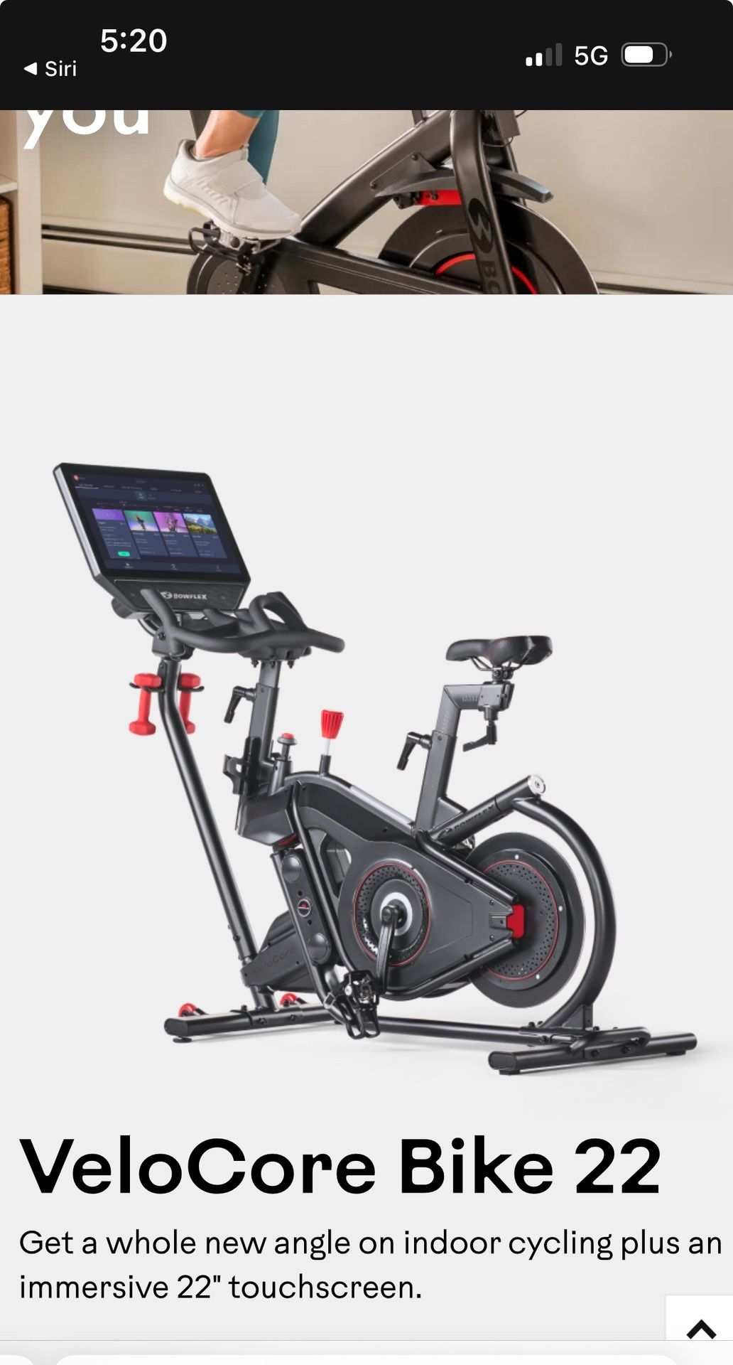 Bowflex  Velocore Bike