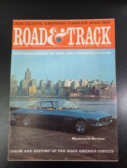 Road & Track January 1966 Automotive Magazine