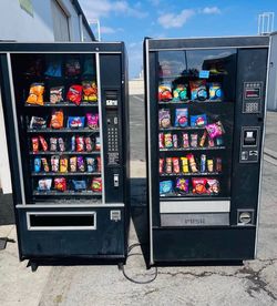 Soda and snack vending machines combo
